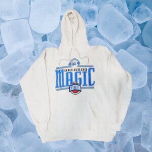 Vintage Orlando Magic Home Team NBA Mens Hoodie Sweatshirt Blue Cotton  XL